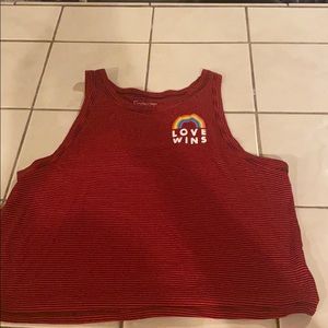 Love Wins Tank - Crop - XL